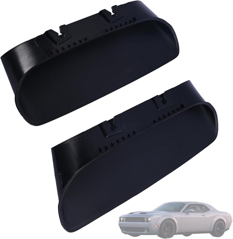 Getfarway A Pair Air Vent Cover Hood Bezels and Accessories 68378081AB 68378080AB Compatible with Dodge Challenger 2019 2020 Replace 68378080AD 68378080AC Front Left & Right Side Black - Image 1